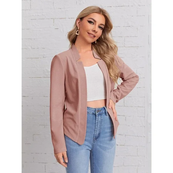 Blush pink cropped jacket on sale